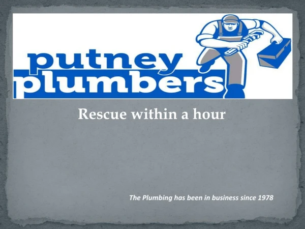 Emergency Plumbers In Putney