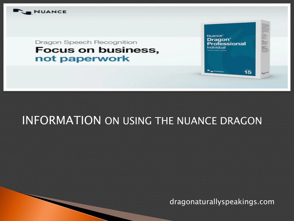 information on using the nuance dragon