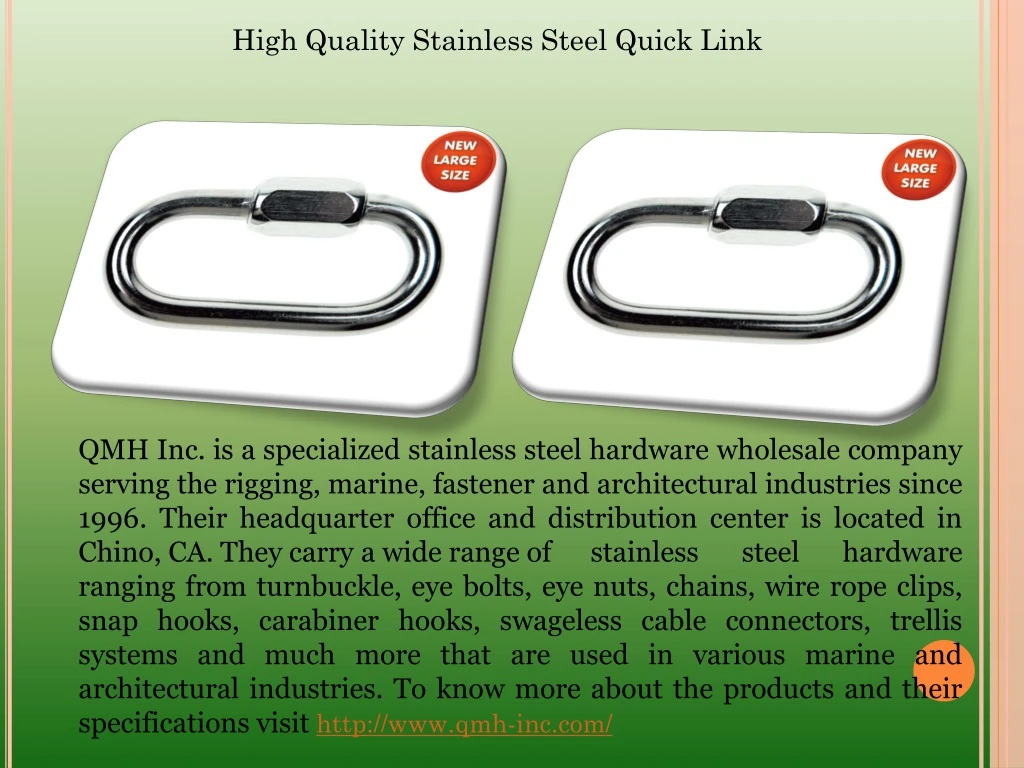 high quality stainless steel quick link