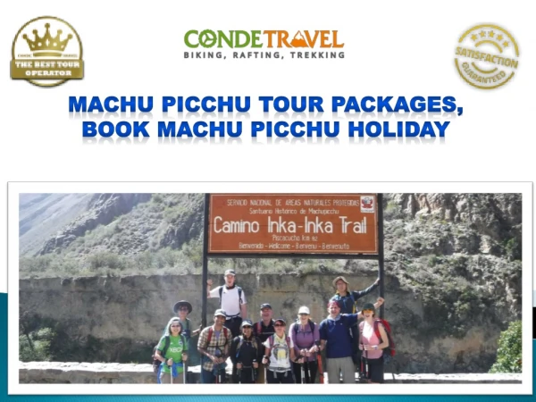 Machu Picchu Tour Packages, Book Machu Picchu Holiday