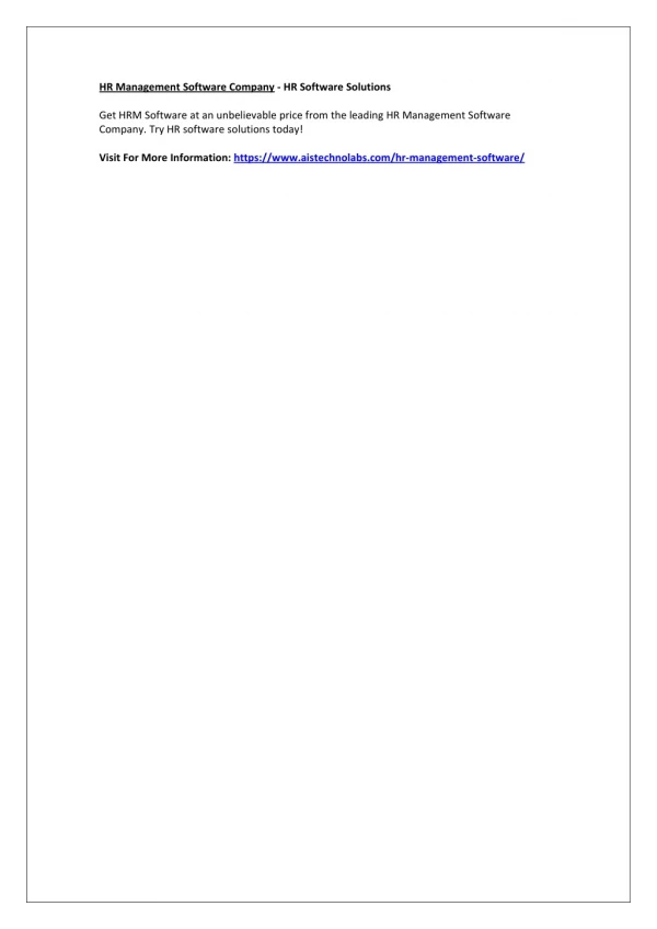 hr management software company hr software