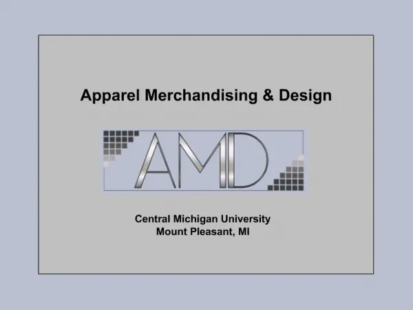 Apparel Merchandising Design
