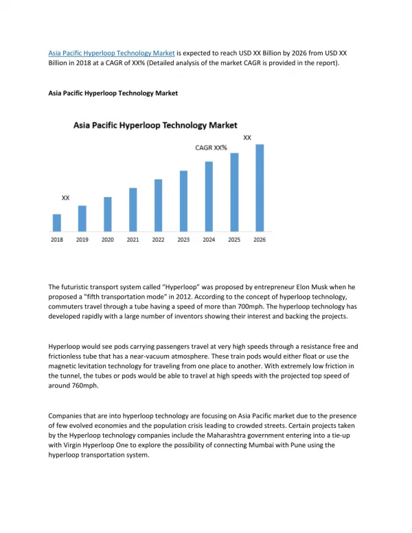 asia pacific hyperloop technology market