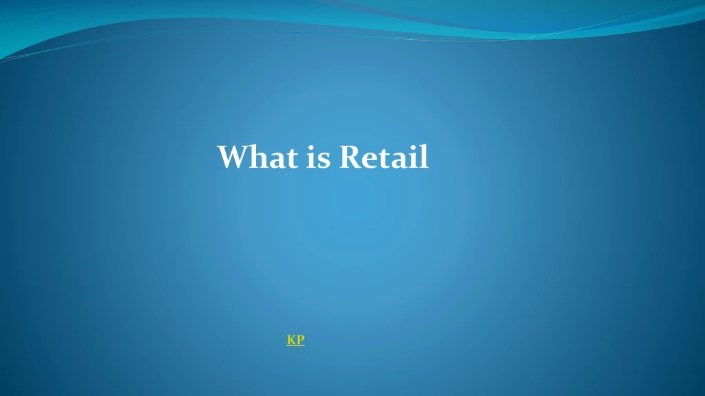 what is retail