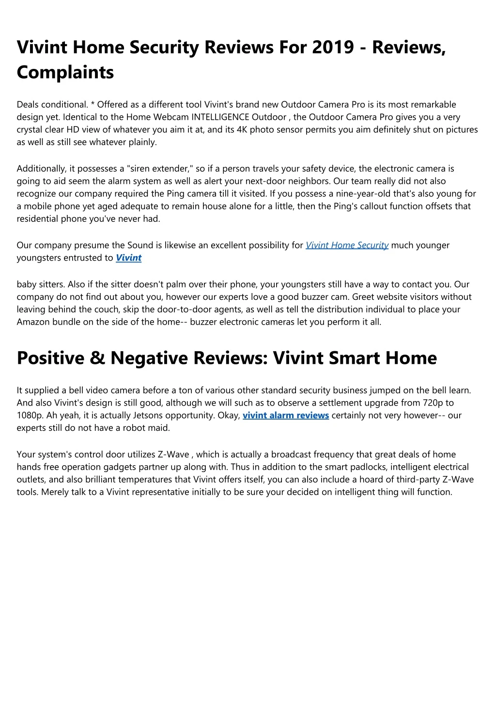 vivint home security reviews for 2019 reviews