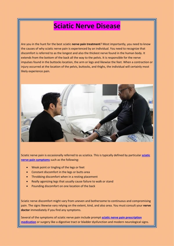 sciatic nerve disease