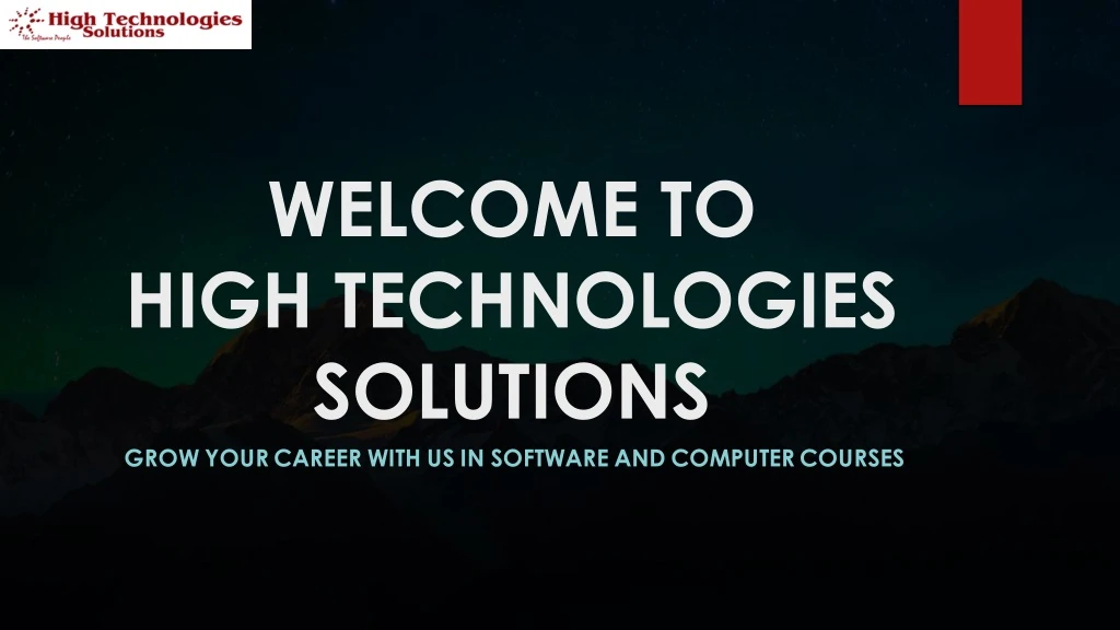 welcome to high technologies solutions grow your