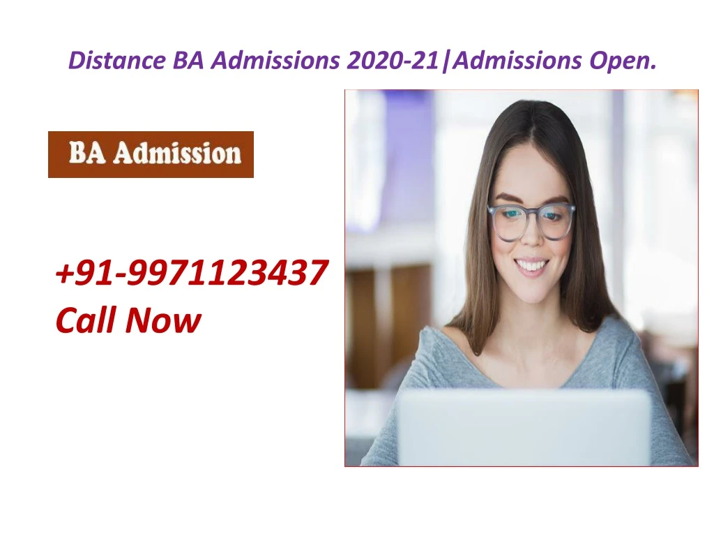 distance ba admissions 2020 21 admissions open