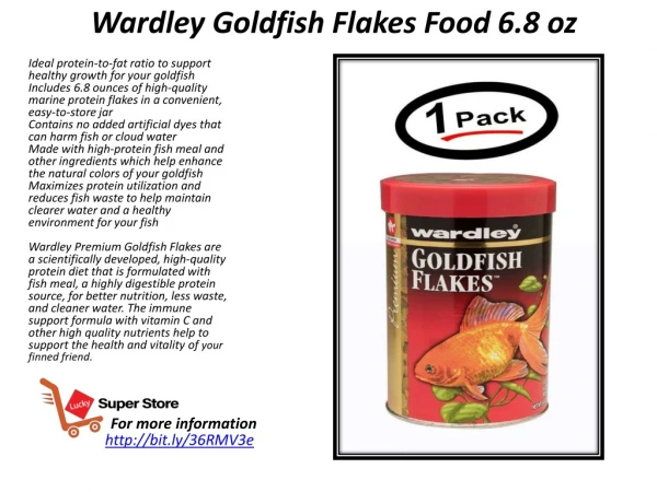 Wardley Goldfish Flakes Food 6.8 oz