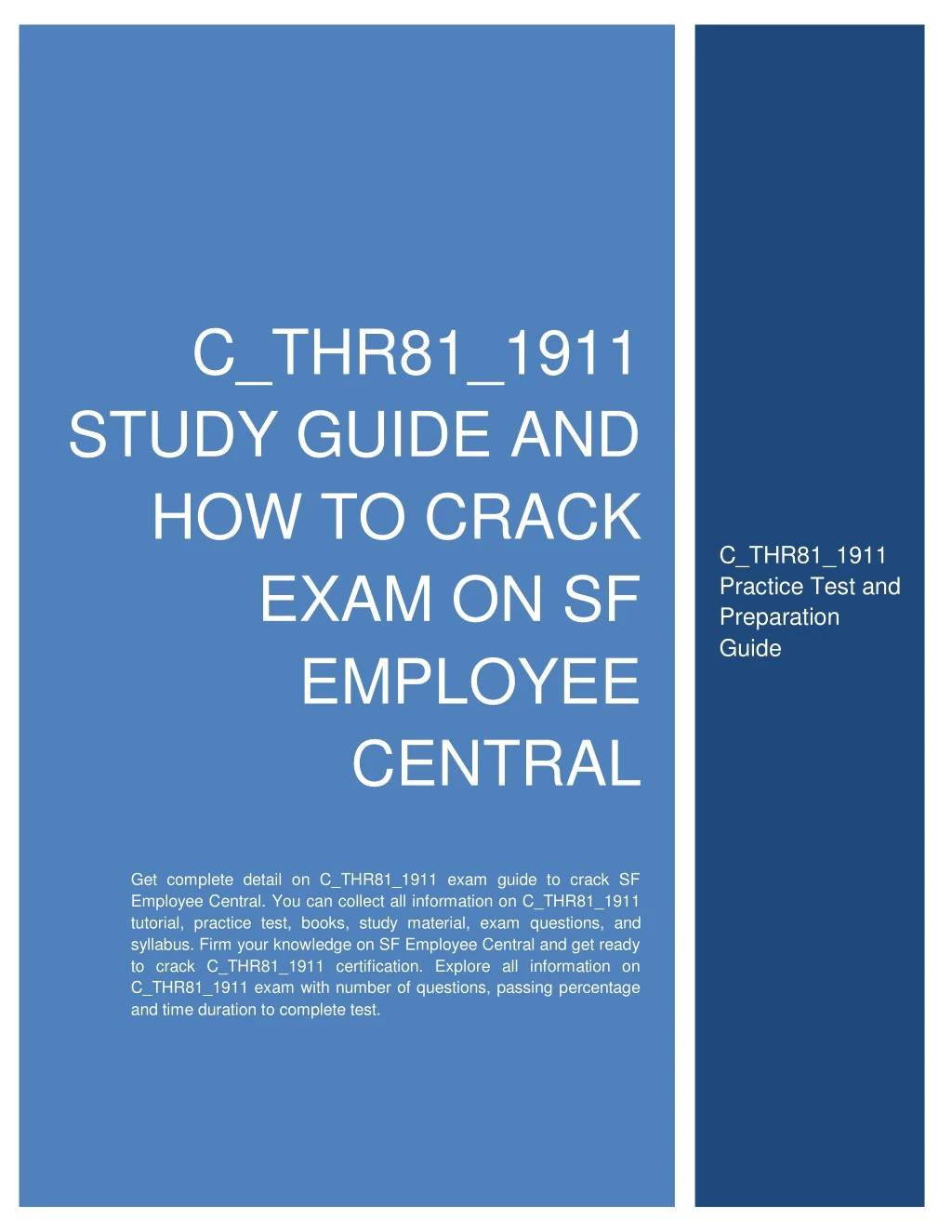 c thr81 1911 study guide and how to crack exam