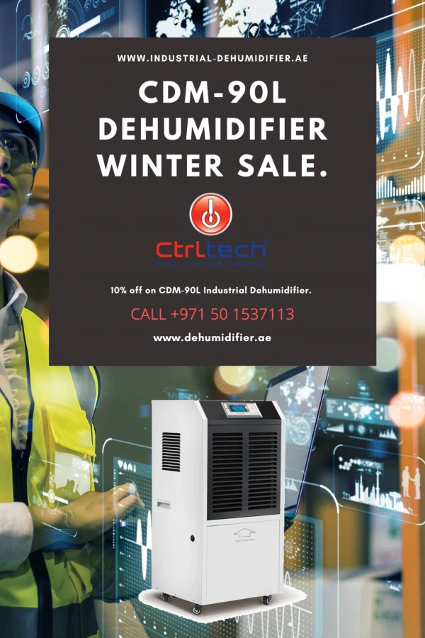 CDM-90L industrial Dehumidifier Sale in Dubai, UAE