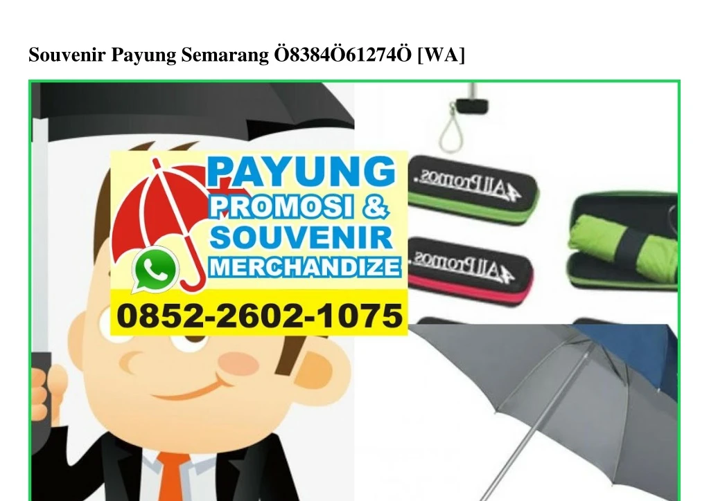 souvenir payung semarang 8384 61274 wa