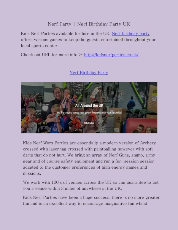 nerf party nerf birthday party uk