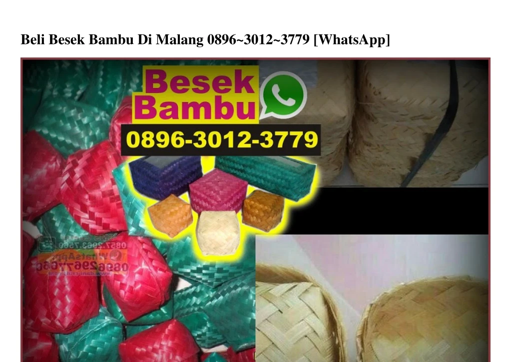 beli besek bambu di malang 0896 3012 3779 whatsapp