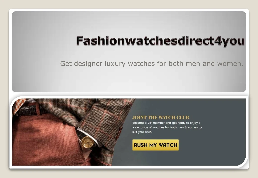 get designer luxury watches for both men and women