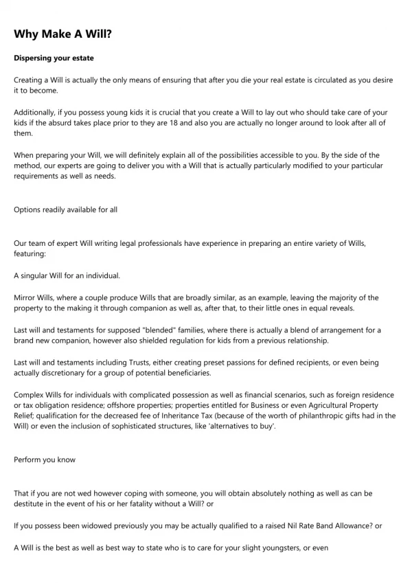 The Ugly Truth About directwillstrusts.co.uk/