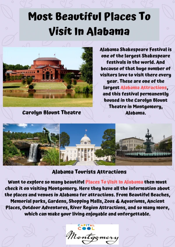 Memorable Places To Visit In Alabama