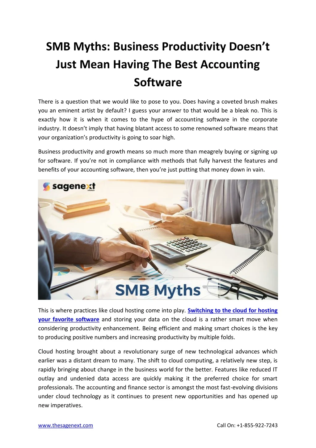 smb myths business productivity doesn t just mean