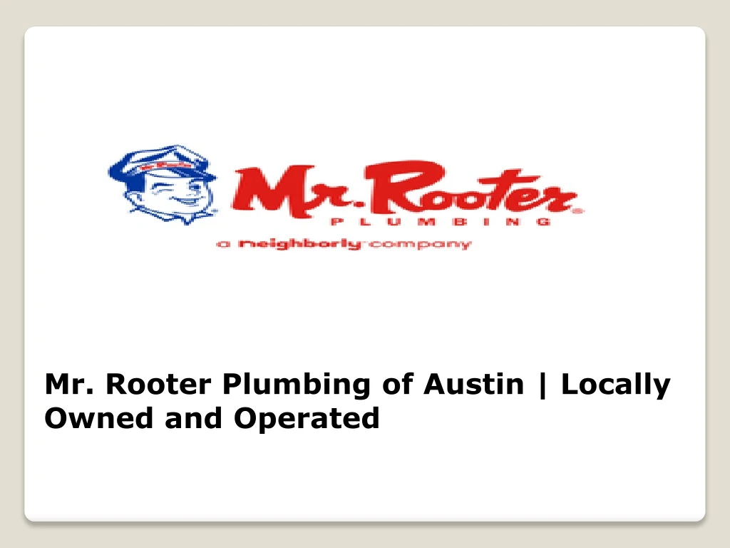 mr rooter plumbing of austin locally owned