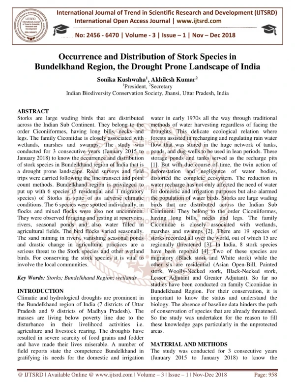 international journal of trend in scientific