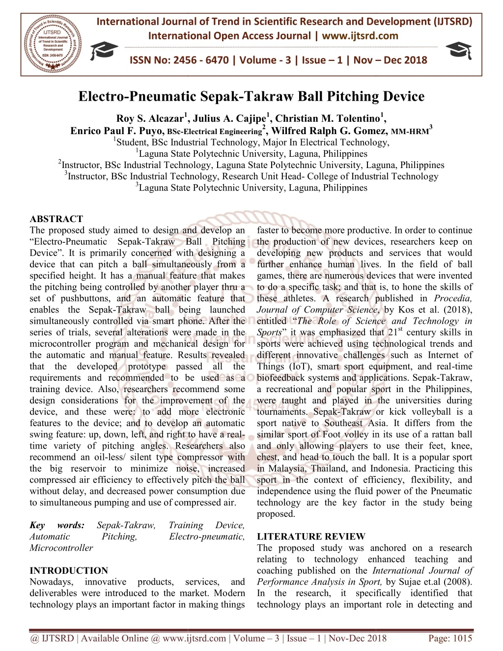 international journal of trend in international