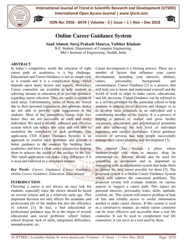 international journal of trend in international
