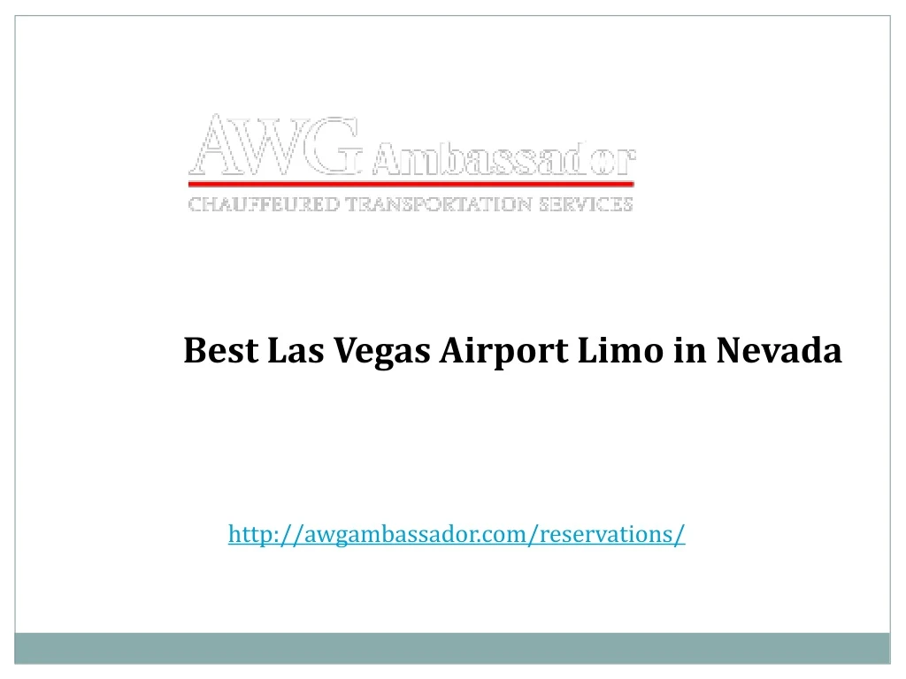 best las vegas airport limo in nevada