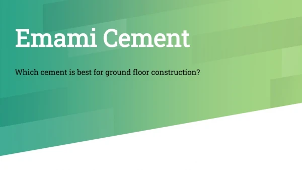 emami cement