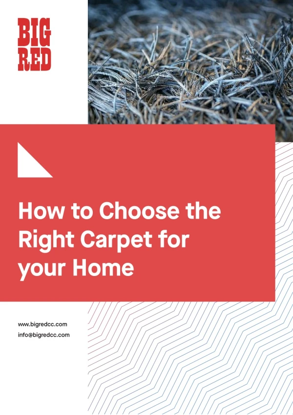 how to choose the right carpet for your home