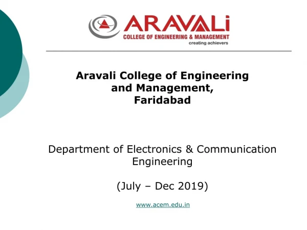 Best College for Electronics & Communication Engineering in Faridabad, Delhi NCR