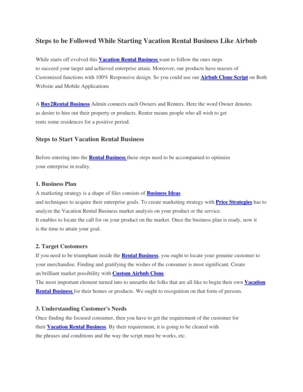 steps to be followed while starting vacation