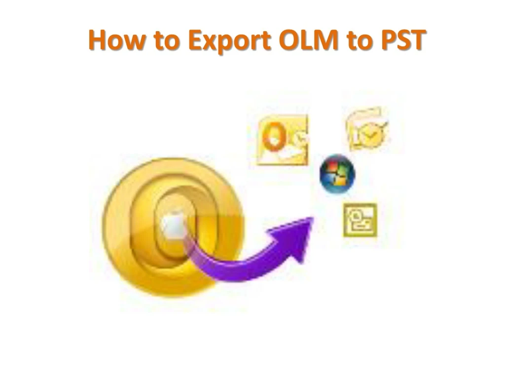 how to export olm to pst