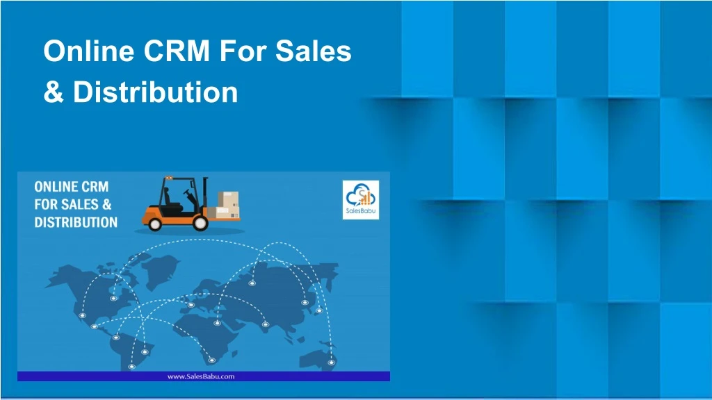 online crm for sales distribution