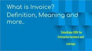 What is Invoice? Definition, Meaning and more.. - slide 1