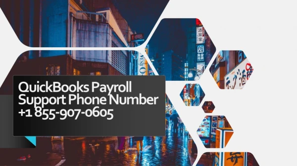 quickbooks payroll support phone number 1 855 907 0605