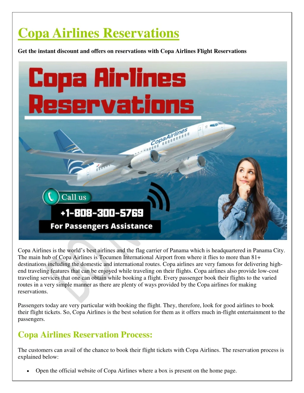 copa airlines reservations