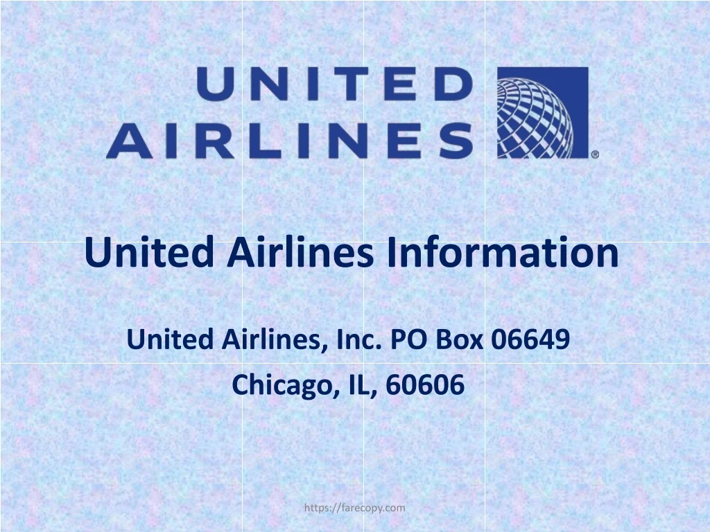 PPT - United Airlines - United Airlines Reservations | Farecopy.com ...