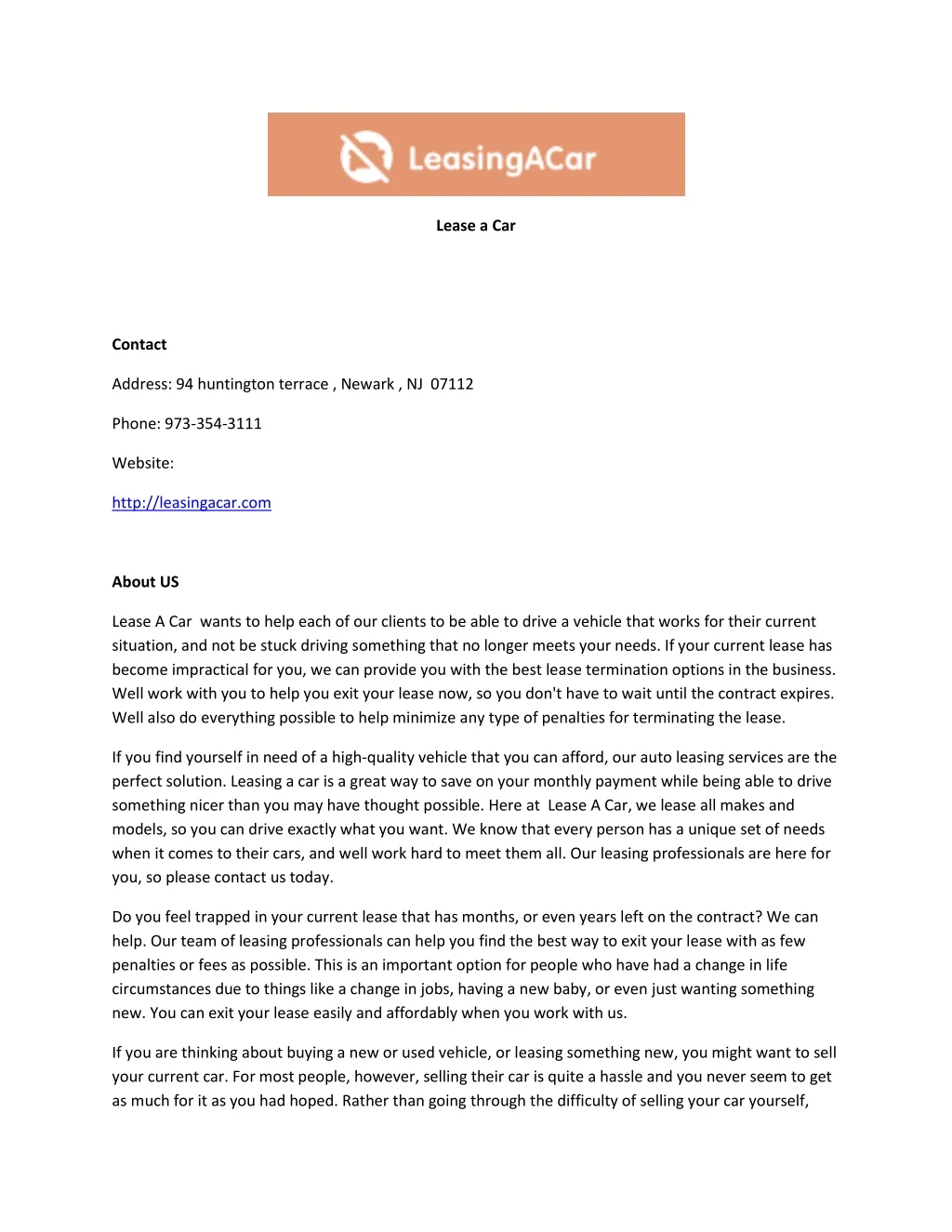 lease a car