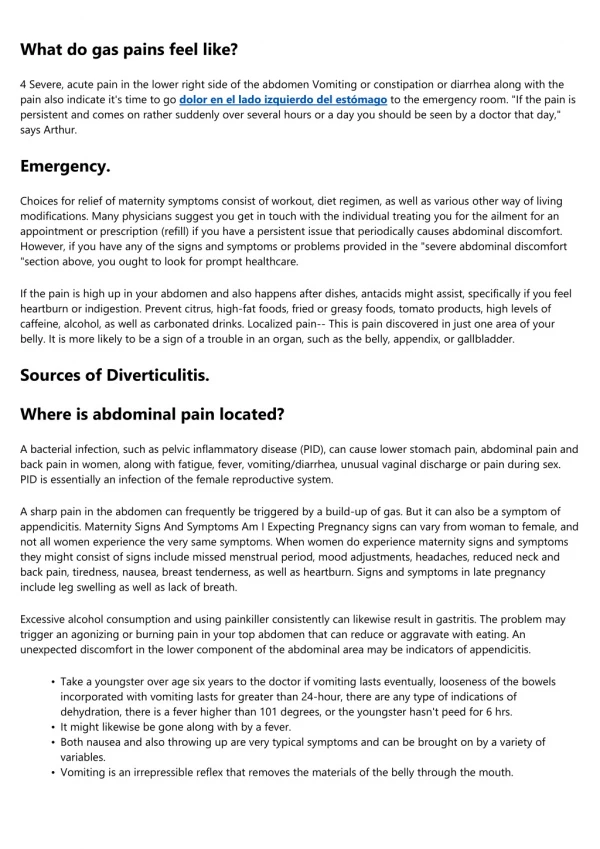 Stomach discomfort: MedlinePlus Medical Encyclopedia
