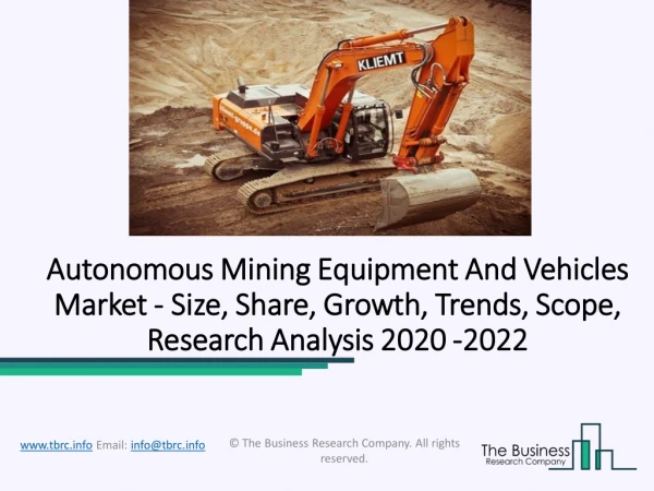 autonomous mining equipment and autonomous mining