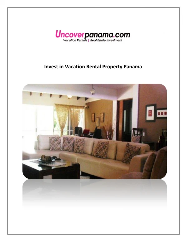 Invest in Vacation Rental Property in Panama