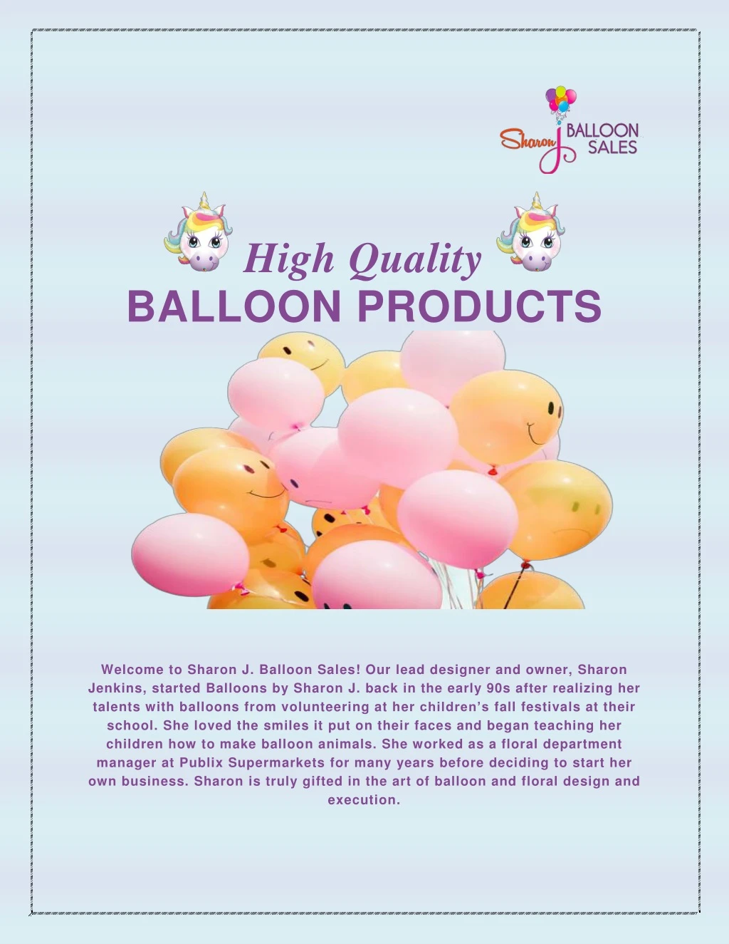 high quality balloon products