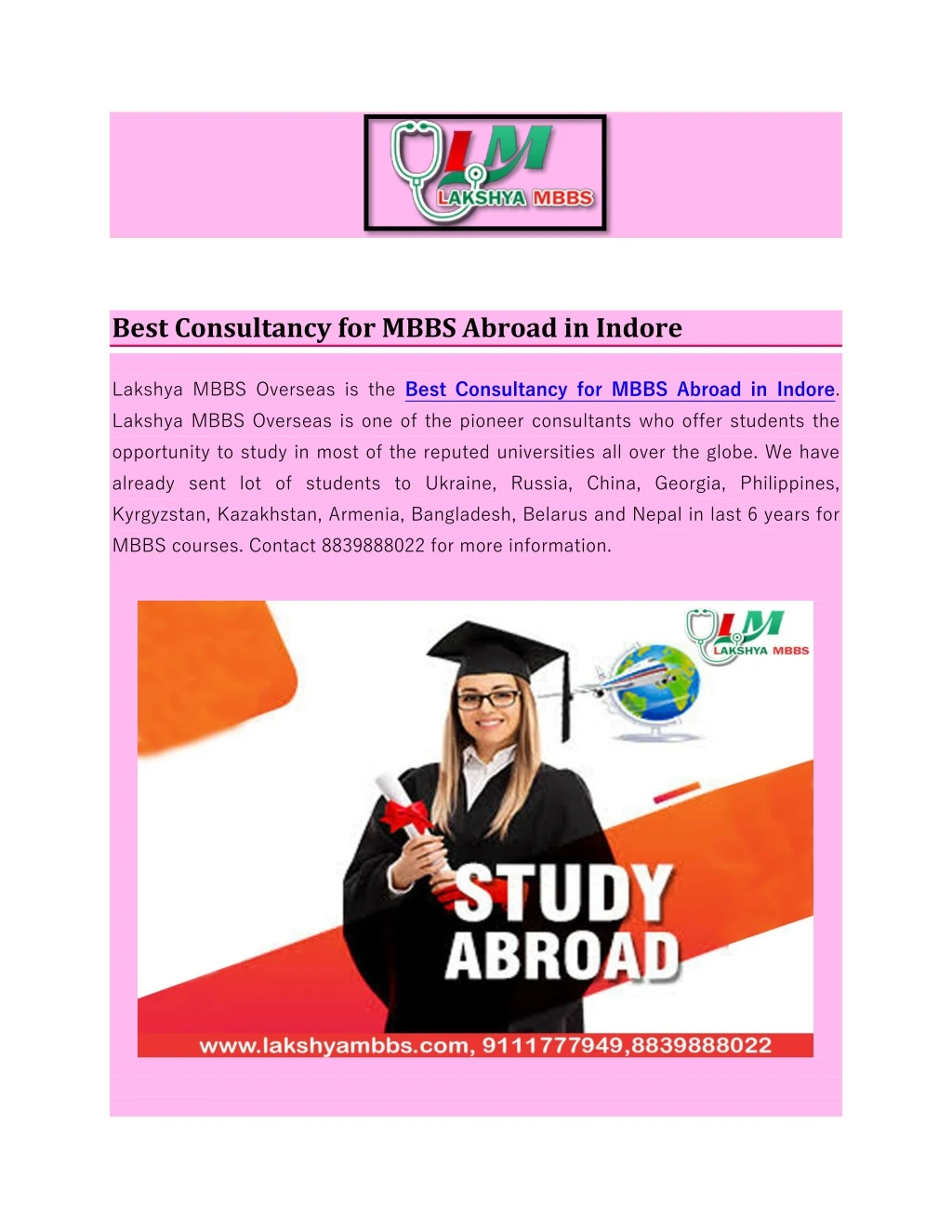 best consultancy for mbbs abroad in indore
