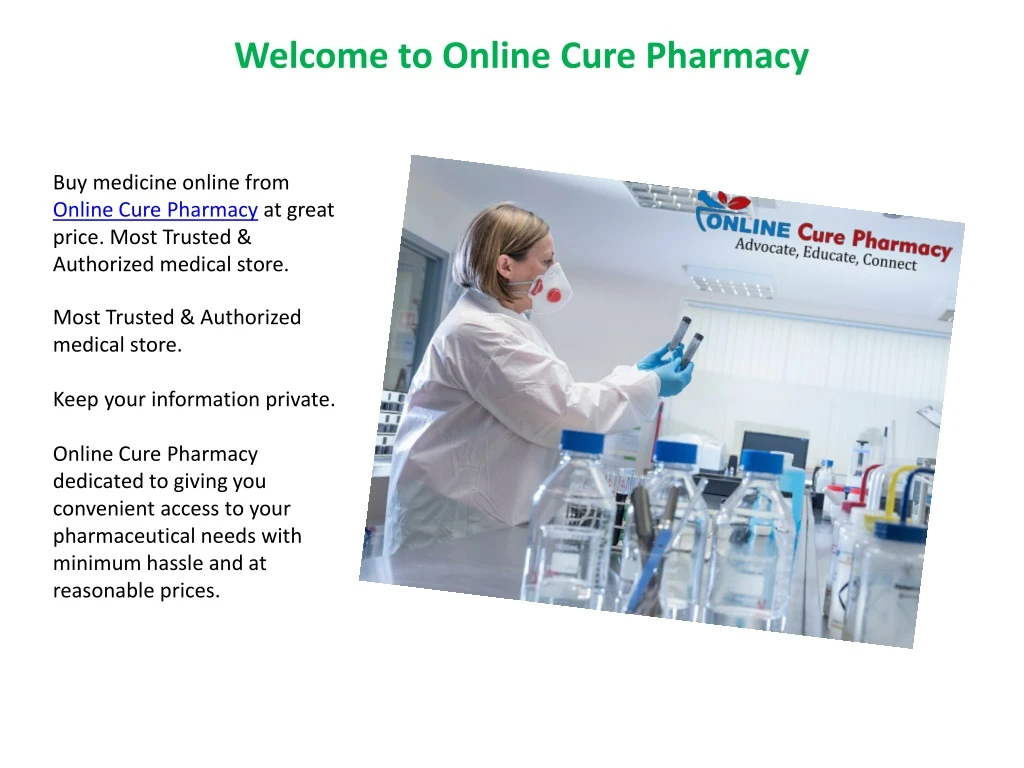 welcome to online cure pharmacy