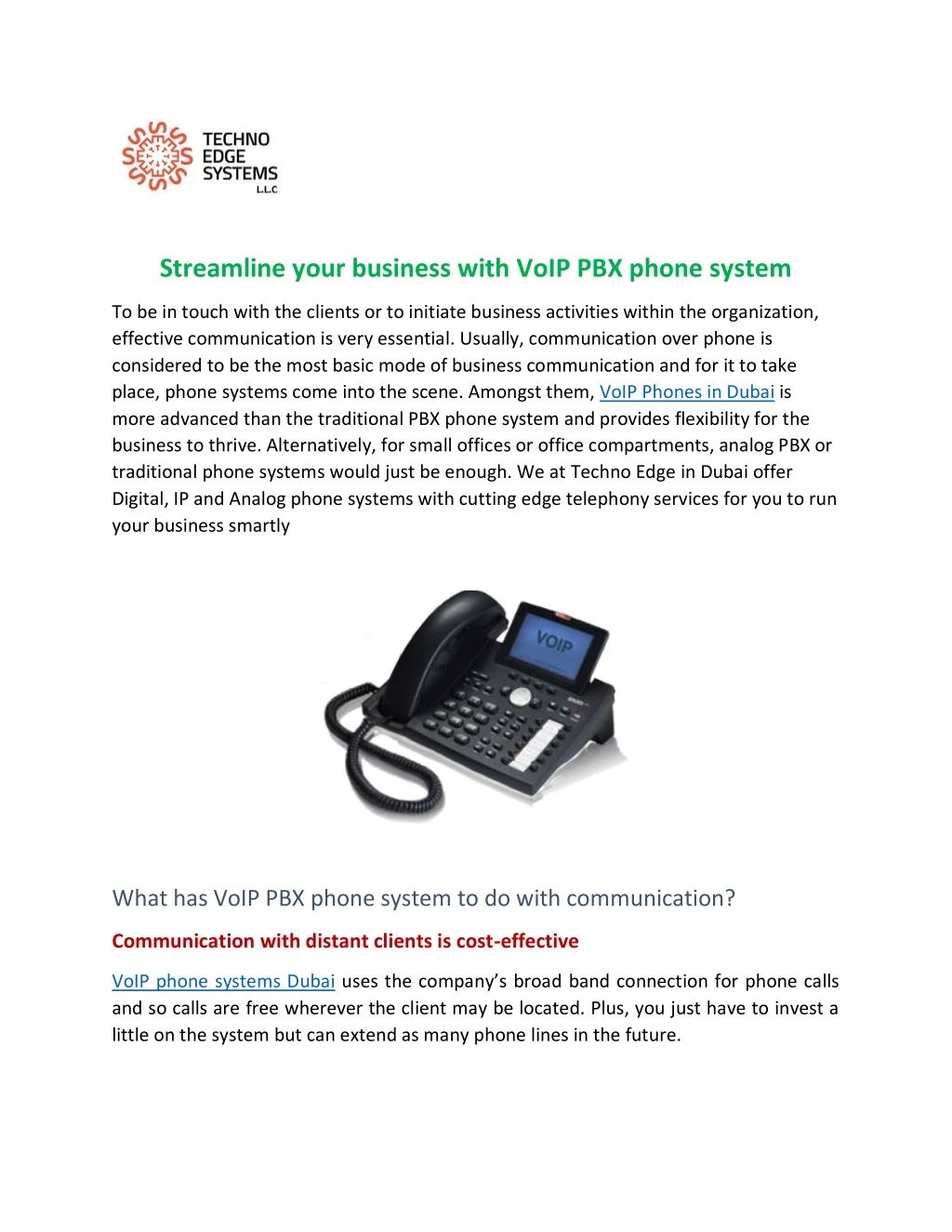 streamline your business with voip pbx phone