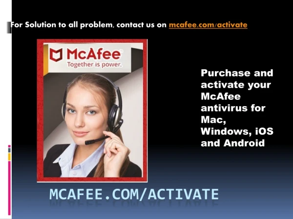 Activate  Your McAfee Antivirus For computer