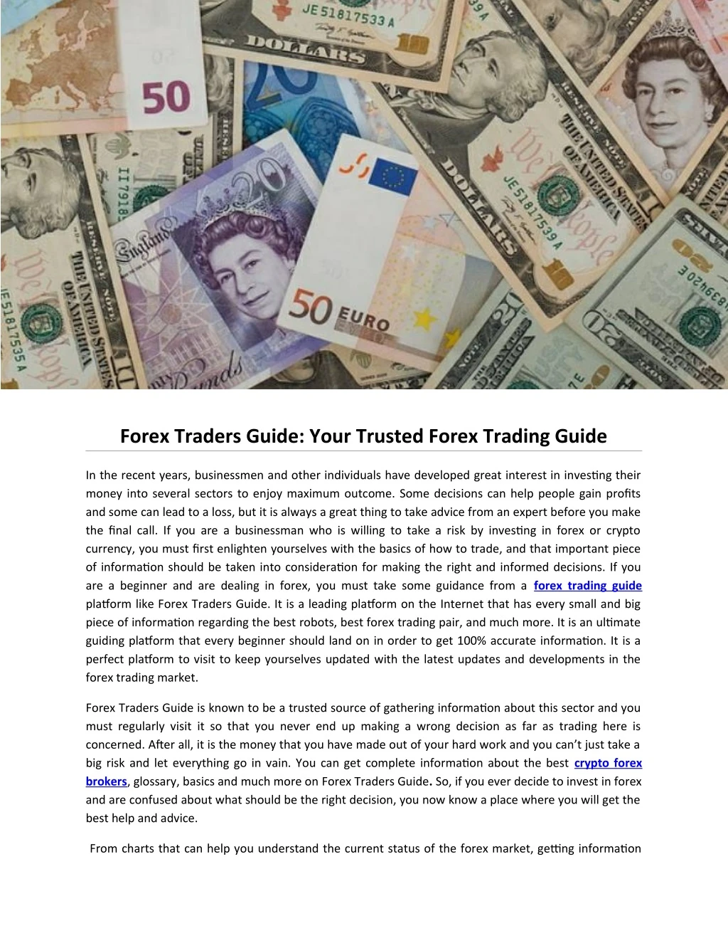 forex traders guide your trusted forex trading