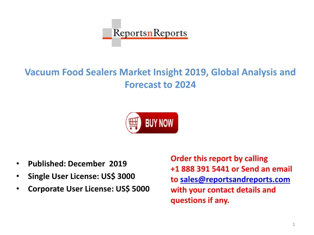 vacuum food sealers market insight 2019 global