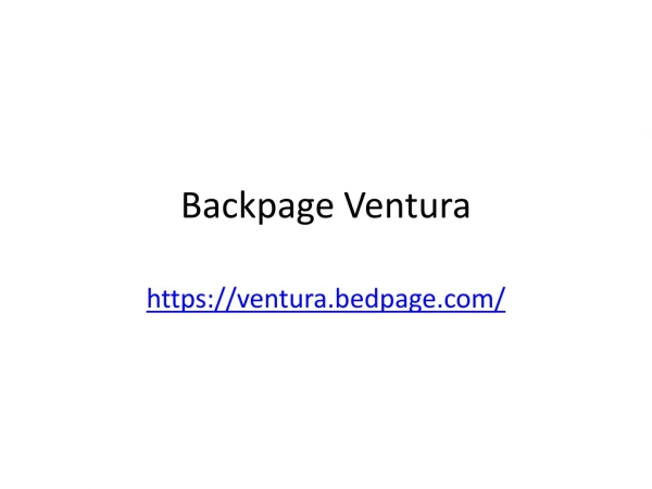 backpage ventura