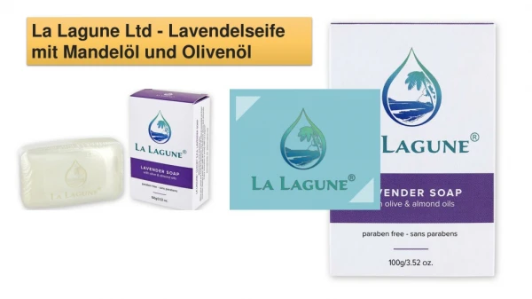 La Lagune Lavendelseife enthält Mandelöl und Olivenöl zu 100% vegan